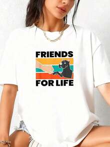 Camiseta TrendyBlue con diseño de mariposas para uso diario - Blanco - Ver 3