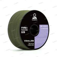 Paracord 2mm X 30M 3 Strand Core Type I 100% Nylon Braided Rope Heavy Duty For Dog Leashes, Bracelets, DIY Crafts, Outdoor, Camping | Versatile & Abrasion-Resistant - Multicolor - View 25