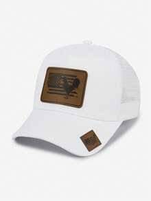 1pc Tropical Fish & Star Map Casual Streetwear Polyester Mesh Splice Warm Windproof UV Protection Unisex Baseball Cap, Versatile Snapback Hat For All Seasons - Peaked Cap - View 20