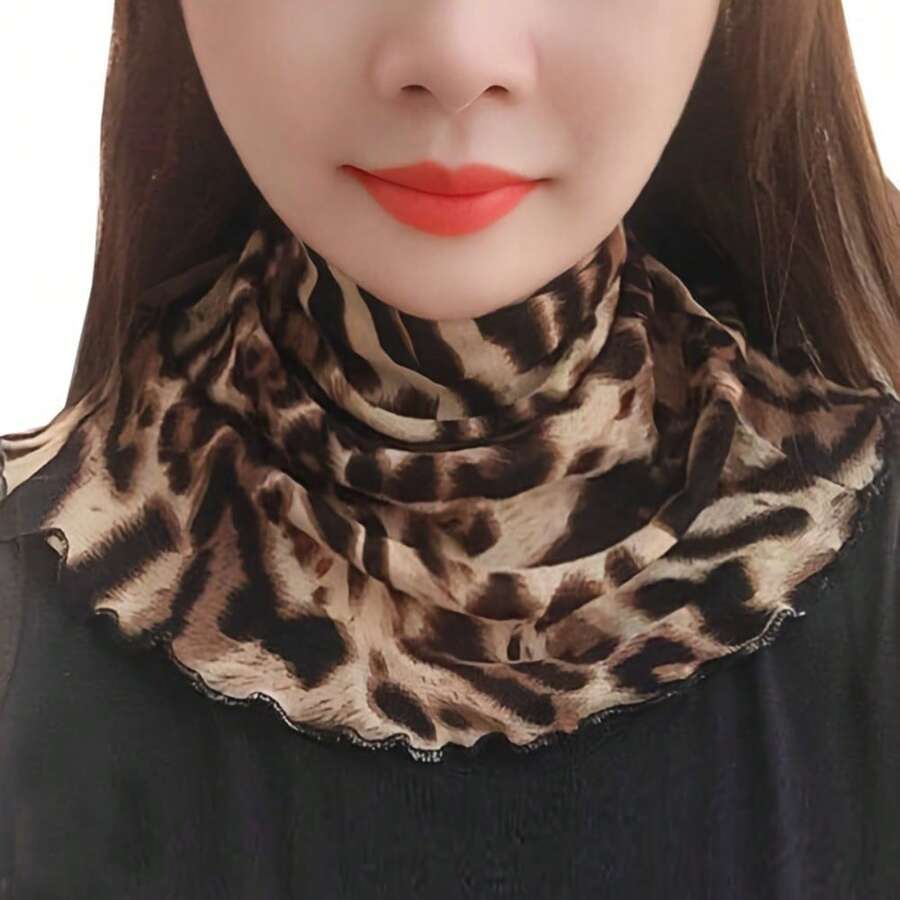 Decorative Scarf/Neck Warmer For Women, Versatile Neck Wrap, Suitable For Spring/Autumn, Neck Protection For Square Dance - A07 - View 1