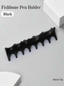 Silicone Fish Bone Pen Holder, Non-Slip Multi-Functional Nail Art Tool Storage - Multicolor - View 16