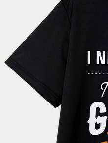 Stylish Summer Men'S Patterned T-Shirts With Short Sleeves For The Summer - Black - View 6