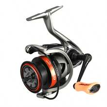 HASIDA MS-X Carrete Giratorio Dominador para Todas las Aguas Ligero 154G Perfecto para Principiantes Carrete de Pesca Oficial Auténtico - Naranja - Ver 10