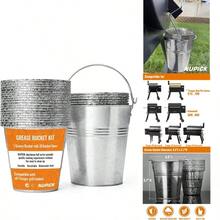 NUPICK 20-Pack Grease Bucket Liner 1-Pack HDW152 Traeger, Grease Bucket Traeger Pro Series 575/780, 22/34 Series, Ironwood 650/885 Grills, Silver - A - Xem 1