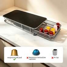Luminpool 40 Pods Coffee Capsule Organizer Storage Stand Practical Coffee Drawers Capsules Holder For  Coffee Capsule Shelves - Dull - View 1