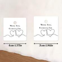 Premium Black & White Earring Display Cards With Holes For Easy Hanging, Multi-Size Multi-Purpose Jewelry Hanging Cards, Suitable For All Types Of Earrings, Ideal Choice For Jewelry Stores - Customized Display Card - View 4