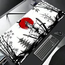Mousepad Prajurit Samurai Aksesori Komputer Gamer Alas Meja Keyboard Hitam Mousepad Perusahaan Aksesori Meja Laptop Gaming Pengguna PC Esports - View 24