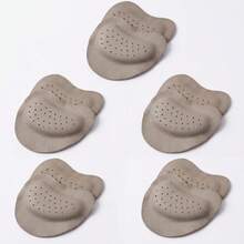 1-5 Pairs Soft Shock-Absorbing, Sweat-Absorbing, Anti-Slip Leather Forefoot Pads For High Heels, Suitable For Summer Sandals, Self-Adhesive Invisible Forefoot Pads - Apricot - View 14