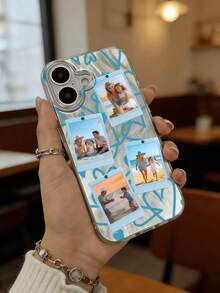 1pc Ốp lưng điện thoại cắt ảnh tùy chỉnh + tên phông chữ tương thích với iPhone 11/12/13/14/16/17/15 Pro Max, S26 Ultra/S26 Plus, v.v. các mẫu, tùy chỉnh ảnh cưới, quà tặng lý tưởng cho cặp đôi, bạn bè, gia đình, tốt nghiệp - Thời trang, Đa sắc, Retro, Dễ thương, Tối giản, Vui nhộn, Tùy chỉnh, Cá nhân hóa, Độc đáo, Quà tặng lý tưởng cho anh ấy, cô ấy, bạn trai, bạn gái, gia đình, bạn bè, ông bà, kỷ niệm, sinh nhật, lựa chọn theo mùa, Ốp lưng điện thoại 2026 - Bạc - Xem 2