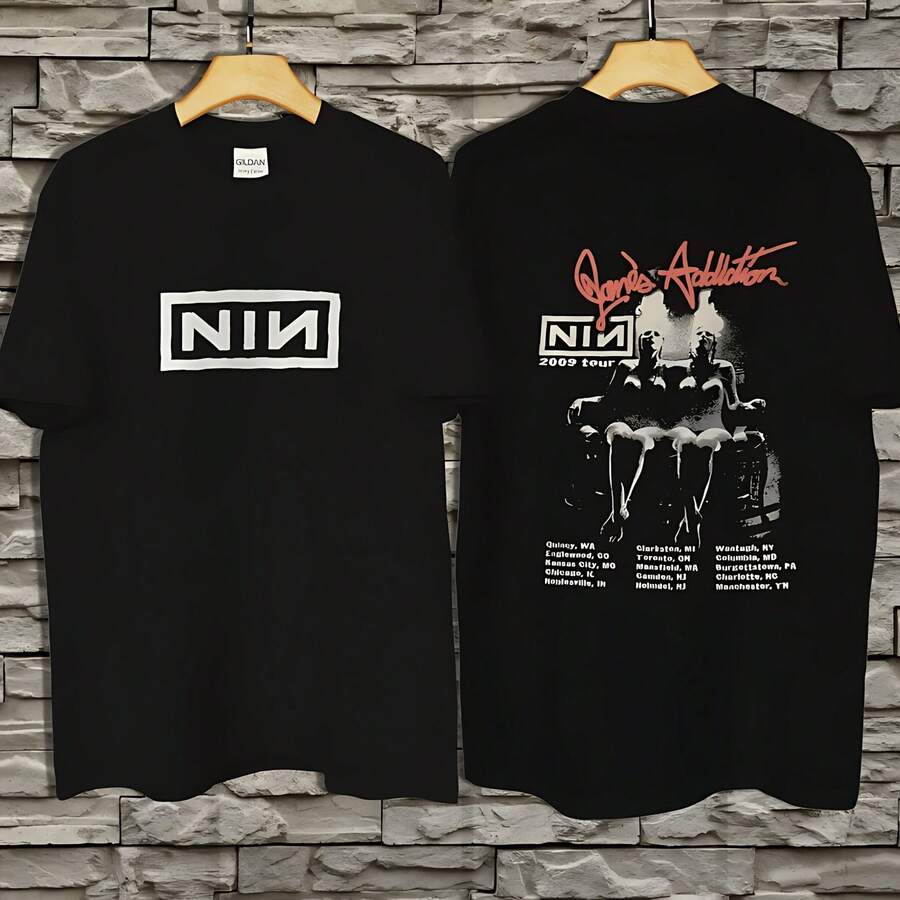 Nine Inch Nails 2009 Tour T-Shirt - Black - View 1