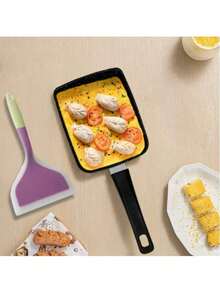 1 buah Spatula Silikon Multifungsi, Tersedia Berbagai Warna - Anti Lengket, Tahan Panas, Cocok untuk Memasak, Mengaduk, dan Menggoreng. Cocok untuk Pancake, Steak, dan Masakan Lainnya. Ini adalah alat dapur yang tahan lama dengan desain pegangan ergonomis dan tampilan yang stylish. - Spatula steak - View 9