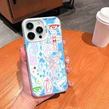 Shockproof Case Compatible With IPhoneXR, IPhone14PRO, IPhone7PLUS, GALAXY S22 ULTRA/GALAXY S25ULTRA/  Y35, Shockproof And Silicone, It Is Amazing And Perfect For Daily Use, Unique Pattern. - White - View 5
