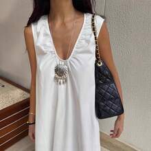 Women Long Dresses - Brown (in Stock) - View 9