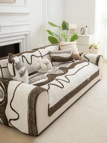 1 buah Sarung Sofa Gaya Bohemian, Bantal Sofa Desain Aneka Warna untuk Semua Musim, Alas Sofa Pelindung Ramah Hewan Peliharaan, Cocok untuk Sofa 1 Dudukan, 2 Dudukan, 3 Dudukan, dan 4 Dudukan - Coklat - View 6