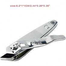Cortaúñas de acero inoxidable con borde inclinado para cortar uñas, herramienta de manicura y pedicura - 1 - Ver 4