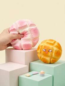 POKOJA LAND High Quality Slow Rebound Soft Bread Pineapple Squeeze Toy, Novelty Decoration Unique Birthday Gift - Multicolor - View 2