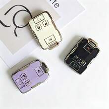1 chiếc vỏ bọc chìa khóa thông minh cho ô tô, giá đỡ chìa khóa chuyên dụng với 4 nút bấm, chất liệu TPU, phù hợp với các dòng xe Chevrolet, GMC, Sierra, Canyon. - Vỏ bảo vệ - Xem 1