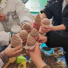 Eiscreme Strandspielzeug Kegelform Sandgrabwerkzeuge Rollenspielspielzeug - Verschiedenfarbig - Übersicht 4