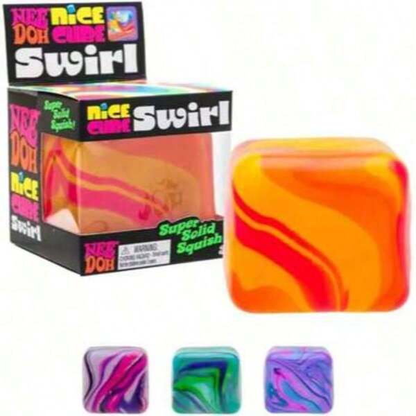 1 Piece (Large) New Requirement: Noodoh Marble Textured Ice Cubes, Glutinous Rice Balls, Stress Relieving Item, Noodoh Squeeze Item, Perfect Gift - Birthday Gift - Holiday Gift - Christmas Gift (Product Packaged In OPP Bag)
