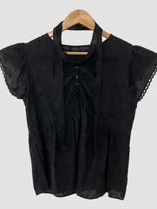 Women Blouses & Shirts - Black - View 7