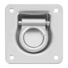 8 Pack Heavy Duty 800KG Stainless Steel Recessed D Ring Tie Down Anchors Flush Mount Cargo Securing Rings Durable Fixing Points For Truck Trailer RV Boat Cargo Loading Transportation - A - View 6