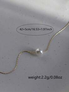 Nooxian Minimalist Chain Necklace - Yellow Gold 3 - View 7