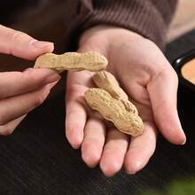舒壓療癒手持陶瓷茶寵裝飾，紅棗、龍眼、杏仁、花生造型，創意設計迷人擺飾，為您的茶會增添活力、放鬆與趣味 - 多色3 - 查看 8