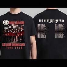 New Edition Way Tour 2026 Shirt, NE R&B Group Concert T-Shirt - 黑色 - 查看 1