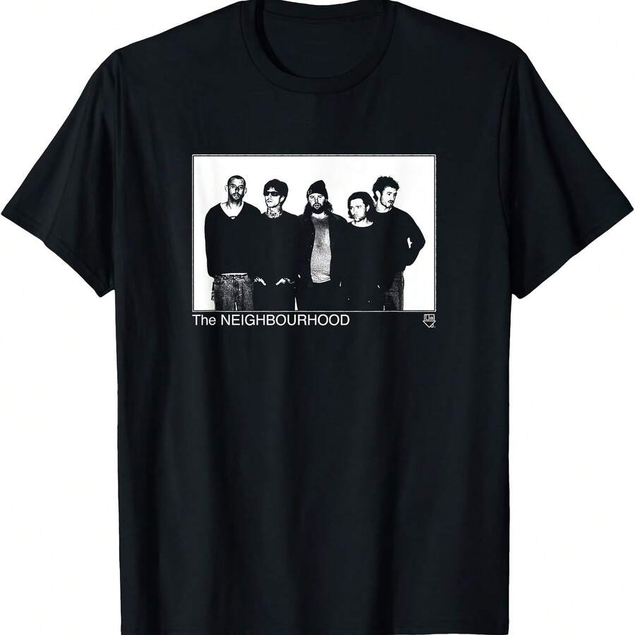 The Neighbourhood Standing Photo T-Shirt - Hitam - View 1