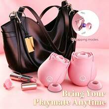 RUIJU Dildo - Sucking Vibrator Rose Sex Toy G Spot Vibrator - Clitoral Nipple Massage Sucking Vibrator -Vibrator Dildo - 10 Powerful Modes, Anal Toys For Couple, Woman Pleasures Toy [Valentine's Day Gift] - 顏色4 - 查看 7