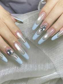 YOKEFELLOW Holographic Candy Nail Glitter Reflective Fine Shimmer Gel Nail Polish Powder Pigment Diamond-Like Nail Glitter DIY Supplies - Multicolor - View 6