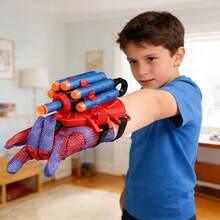 Juguete educativo de broma con lanzador divertido, balas blandas con ventosa de espuma, bolsa de recuerdos para fiesta infantil, juego de tiro, 30/20/10+ balas blandas con ventosa, múltiples opciones de combo de guantes, juego de lanzador con ventosa de araña, accesorio de muñeca para lanzador, lanzador de dardos de superhéroe, juguetes para adolescentes, regalos para adolescentes, juguetes para niños, juguetes creativos, set de regalo de suministros para exteriores/fiesta de Pascua, set de recuerdos para fiesta infantil - Multicolor - Ver 2