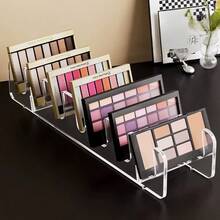 Acrylic Transparent Makeup Organizer Rack, Eyeshadow Palette, Powder Compact, Blush Storage Holder For Cosmetics - View 2