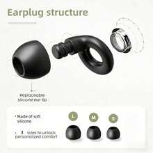 45dB Noise Cancelling Sleeping Earplugs - Reusable Silicone Earplugs With 6 Ear Tips And Travel Case, Soft Comfortable Design For Concerts, Snoring, Travel, Study, Music Events Ear Protection, Compact Storage Case, Durable Earplugs - White Suit - View 5