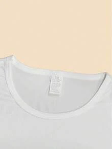 Camiseta de mujer para primavera y verano - Blanco - Ver 4