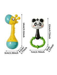 Infant Rattle Sets, Meeting The Needs Of Children At Different Stages, Baby Grip Hand Rattle, Easy To Hold Sensory Teether, Baby Early Education Educational Musical Toy, Newborn Full Moon Gift, Suitable For 1-12 Months Boys And Girls - Multicolor - View 11
