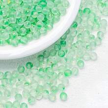 100/200pcs 8mm Frosted Gold Foil Round Glass Beads With Straight Hole, Spacer Beads For Jewelry Making, Handmade DIY Bracelets, Necklaces, Earrings Accessories - Multicolor - View 3