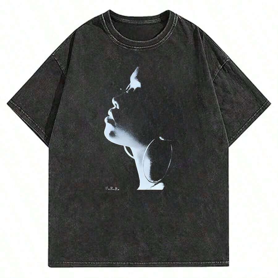 Retro 100% Cotton T-Shirt For Men And Mature Women, Harajuku Style, Short Sleeve, With The Phrase 'I Am Fernando Alonso' - 黑色 33 - 查看 1