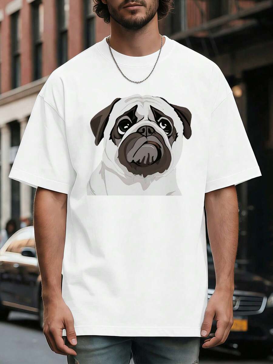 T-shirts i stora storlekar för män - Vitt - Visa 1