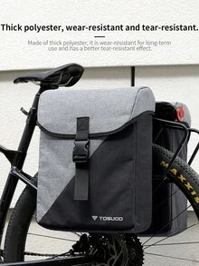 TOSUOD Bicycle Rear Seat Dual Hump Bag, Mountain Bike Quick Release Rear Bag, Luggage Accessories For Long-Distance Riding - Multicolor - View 7