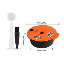 Cápsulas de café reutilizables para cafetera Tassimo, opciones de capacidad 60ml/180ml/200ml/220ml. Cápsulas de café recargables, accesorios para cafetera. - Naranja - Ver 13