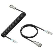 ATTACK SHARK C01 ULTRA RGB Coiled Cable USB-C To A Spiral Gaming Cable For Mechanical Keyboard - View 18