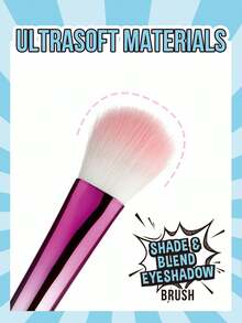 Misslyn Make-up Pinsel, langanhaltende Farbsättigung, EINFACHE & PRÄZISE ANWENDUNG, ultraweiche Materialien, LEICHT MITZUNEHMEN, synthetische Borsten Material, weich und seidig anzufühlen, Mehrfachanwendung, gute makellose Make-up für Puder, Flüssig, Creme, Rouge Kosmetik, KEIN AUSFALL - Pink - Übersicht 5