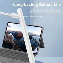 Bút cảm ứng Android, tương thích với máy tính bảng Galaxy Tab A11+/A11/A9/A9+/A8/A7, bút cảm ứng hình bút chì S Pen, màu trắng. - Nhiều màu - Xem 6