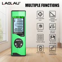 L.A.OL.A.U L.AOL.AU 新款家居裝飾雷射測距儀 30m / 50m 可選 Type-C 充電式 高精度多模式測量 50 組數據儲存 電子角度 (僅限 50m 型號) 迷你便攜式裝修測量工具 - 薄荷綠 - 查看 3