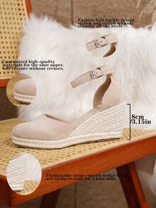Women's Comfortable Slip-On Round Toe Platform Loafers, Spring/Summer - Apricot - View 9