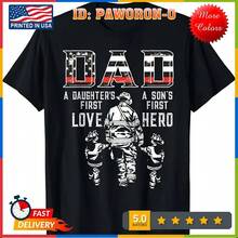 Dad Daughter Love Son Hero Fireman Dad Fathers Day T-Shirt - 款式 - 查看 1