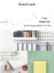 畅销家居用品，仅适用于本店专用孔板，不适用于其他孔板。基础生活系列单件装免打孔壁挂式塑料孔板，多种组合配件，多功能收纳孔板配有各种收纳盒和金属挂钩，适用于车库工作台/家庭厨房收纳整理/办公室/手工室/浴室（28*28厘米）。本产品配有专用孔板。 - 白色 - 查看 36