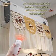 No-Installation Air Conditioner Deflector Panel, Anti-Direct Blow AC Wind Shield For Home, Bedroom, School - A - View 5
