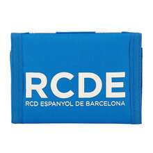 RCD Espanyol محفظة نادي إسبانيول RCD مقاس 12.5 * 9.5 سم، محفظة بسوستة وغطاء بالكروك، أقسام داخلية متعددة للبطاقات والفواتير، إكسسوار رسمي للمشجعين - متعدد الألوان - مشاهدة 3